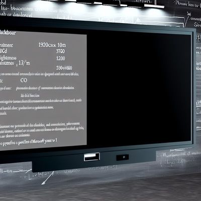 Resolution Interactive Digital Blackboard 1920*1080 Resolution 350cd/m2 Brightness 1200 1 Contrast Ratio