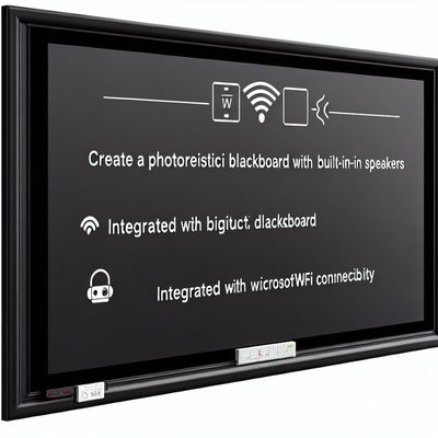 Built-in Speakers Black Or OEM Interactive Digital Blackboard with Wi-Fi Connectivity
